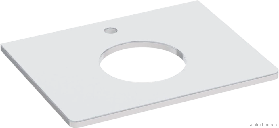 Тумба под раковину со столешницей Lemark Miano 60 белая глянцевая