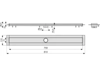 Душевой трап (лоток) AlcaPlast APZ13 -750 без решетки Душевой трап (лоток) AlcaPlast APZ13 -750 без решетки