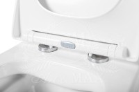 Унитаз подвесной Art&Max Techno AM9310CHR/SC безободковый, с микролифтом, белый
