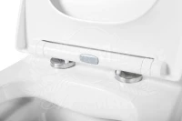 Унитаз подвесной Art&Max Techno AM9310CHR/SC безободковый, с микролифтом, белый