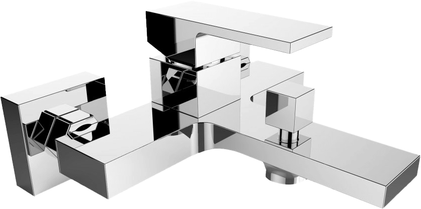 Смеситель для ванны с душем BelBagno Romano ROM-VAS-CRM