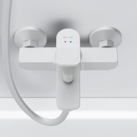 Смеситель для ванны с душем AM.PM X-Joy F85A10033 белый