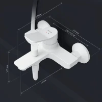 Смеситель для ванны с душем AM.PM X-Joy F85A10033 белый