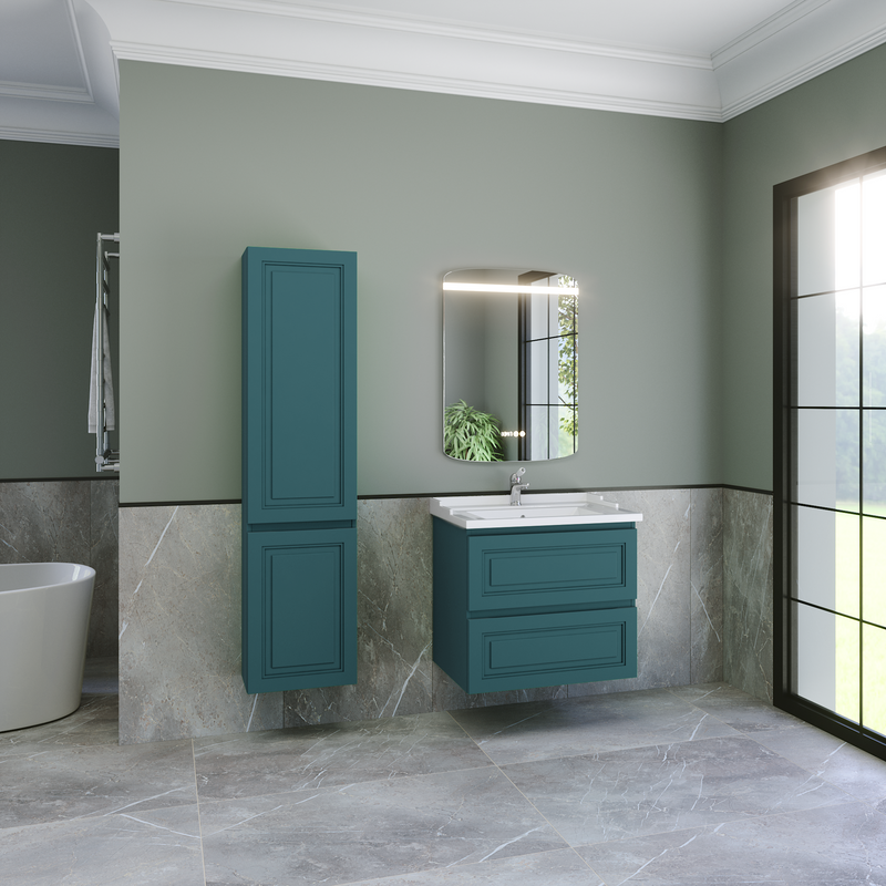 Мебель для ванной комнаты Caprigo Wales 70 изумрудно-бирюзовая