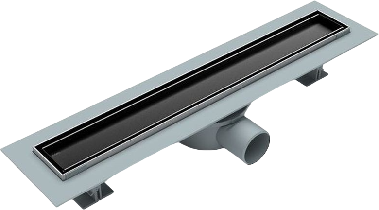 Душевой трап (лоток) Esbano Eco Tile 70 cм, матовый черный