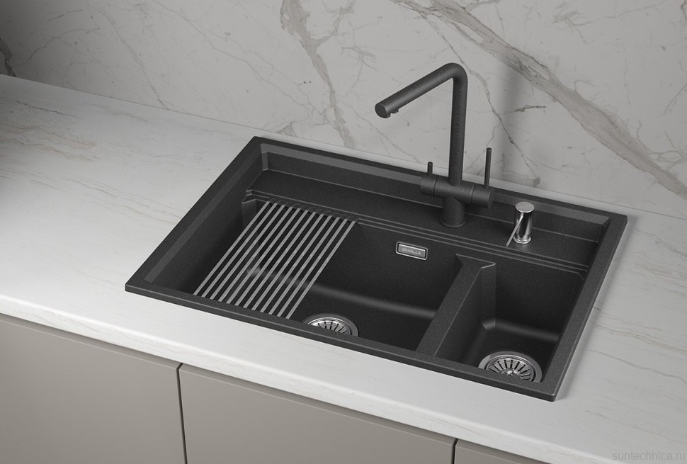 Мойка кухонная Granula Kitchen Space 7302i шварц