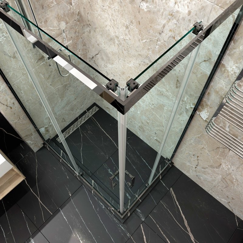 Душевой уголок Triton Фикс 90х90 см, без поддона, профиль хром