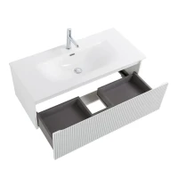 Тумба под раковину без столешницы BelBagno Uno 100 подвесная, 1 ящик, bianco opaco