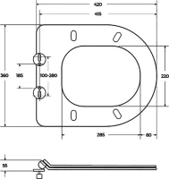 Унитаз подвесной BelBagno Onda BB066CHR безободковый, крышка BB2111SC с микролифтом