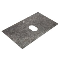 Тумба под раковину со столешницей BelBagno Kraft 90 подвесная, матовая темно-серая, столешница kep-90-grn