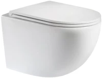 Унитаз подвесной Teymi Lina S T40102 с микрофлитом, безободковый, белый