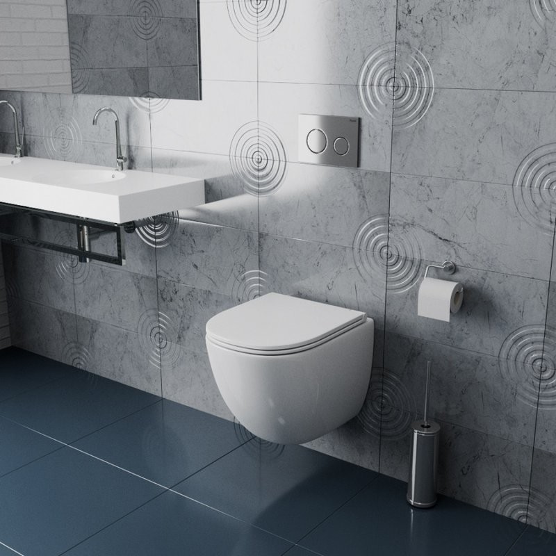 Унитаз подвесной Teymi Lina S T40102 с микрофлитом, безободковый, белый