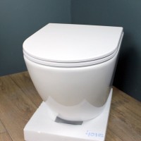 Унитаз подвесной Teymi Lina S T40102 с микрофлитом, безободковый, белый