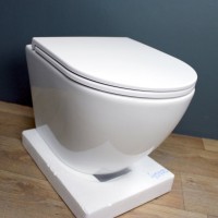 Унитаз подвесной Teymi Lina S T40102 с микрофлитом, безободковый, белый