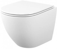 Унитаз подвесной Teymi Lina S T40102 с микрофлитом, безободковый, белый
