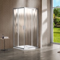 Душевой уголок Vincea Garda VSS-1G8011CH 110x80 см, профиль хром, стекло шиншилла