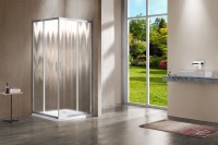 Душевой уголок Vincea Garda VSS-1G8011CH 110x80 см, профиль хром, стекло шиншилла