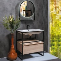 Мебель для ванной комнаты Armadi Art Loft 80 light wood, напольная