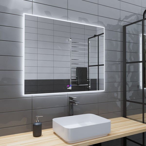 Зеркало Grossman Pragma-норма 100 с подсветкой, с антизапотевателем