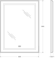 Мебель для ванной комнаты BelBagno Kraft 60 подвесная, матовая бежевая, раковина bb-8099-60