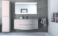 Тумба с раковиной Cezares Vague 140 rovere sbiancato