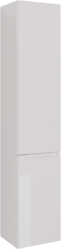 Шкаф пенал для ванной Lemark Miano белый глянцевый