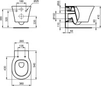 Комплект Ideal Standard Connect Air AquaBlade E212101