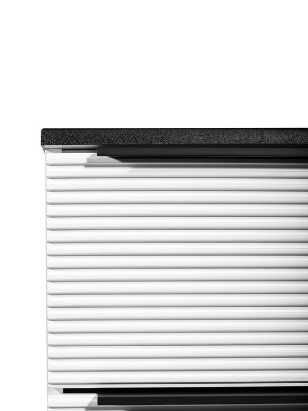 Тумба с раковиной Runo Орлеан 60 подвесная, матовая белая, черный