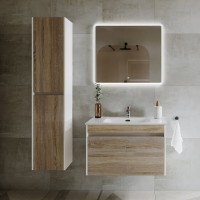 Мебель для ванной комнаты Sancos Smart 80 см дуб бардолино