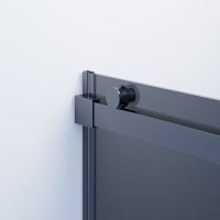 Душевой уголок Ambassador Benefit 19022205HBB-100HBB 160х100 см, профиль черный, стекло тонированное