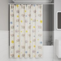 Штора для ванной IDDIS Base BA01P18i11 180х200, желтая