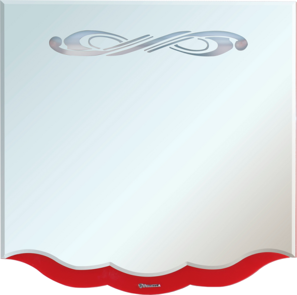 Зеркало Bellezza Версаль 100 красное