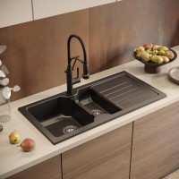 Мойка кухонная Domaci Сиена 54100-110 черная матовая Мойка кухонная Domaci Сиена 54100-110 черная матовая