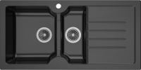 Мойка кухонная Domaci Сиена 54100-110 черная матовая Мойка кухонная Domaci Сиена 54100-110 черная матовая