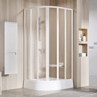Душевой уголок Ravak Supernova SKKP6-80 195 Grape, профиль белый