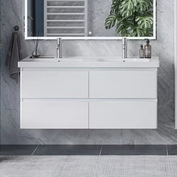 Тумба под раковину SanStar Riana 125 подвесная, белая