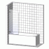 Шторка на ванну Vegas Glass EV 76 08 ARTDECO D2 L профиль глянцевый хром, стекло прозрачное рисунок