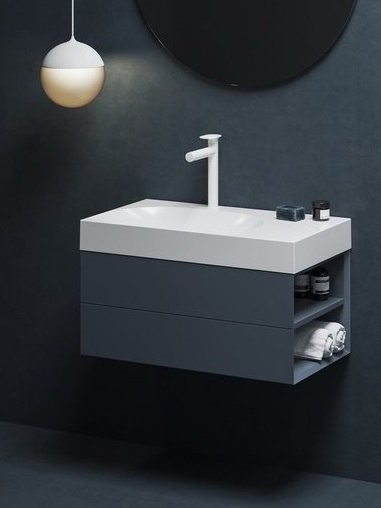 Тумба под раковину без столешницы Ravak Lite SD 80 R глубоководная синяя