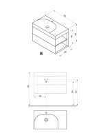 Тумба под раковину без столешницы Ravak Lite SD 80 R глубоководная синяя Тумба под раковину без столешницы Ravak Lite SD 80 R глубоководная синяя