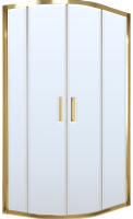 Душевой уголок Vegas Glass ZS-F Tur Novo 120*90 09 10 профиль золото, стекло сатин