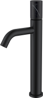 Смеситель для раковины Boheme Stick 122-B-MR-B черный, черный мрамор