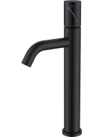 Смеситель для раковины Boheme Stick 122-B-MR-B черный, черный мрамор