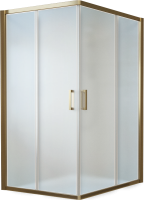 Душевой уголок Vegas Glass ZA-F Tur Novo 120*80 05 10 профиль бронза, стекло сатин
