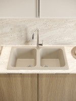 Мойка кухонная Domaci Болонья М-20-003 бежевая