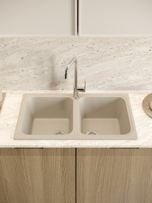 Мойка кухонная Domaci Болонья М-20-003 бежевая