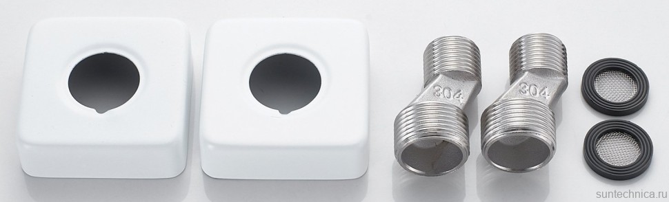 Смеситель с длинным изливом для ванны Shevanik S9922C белый