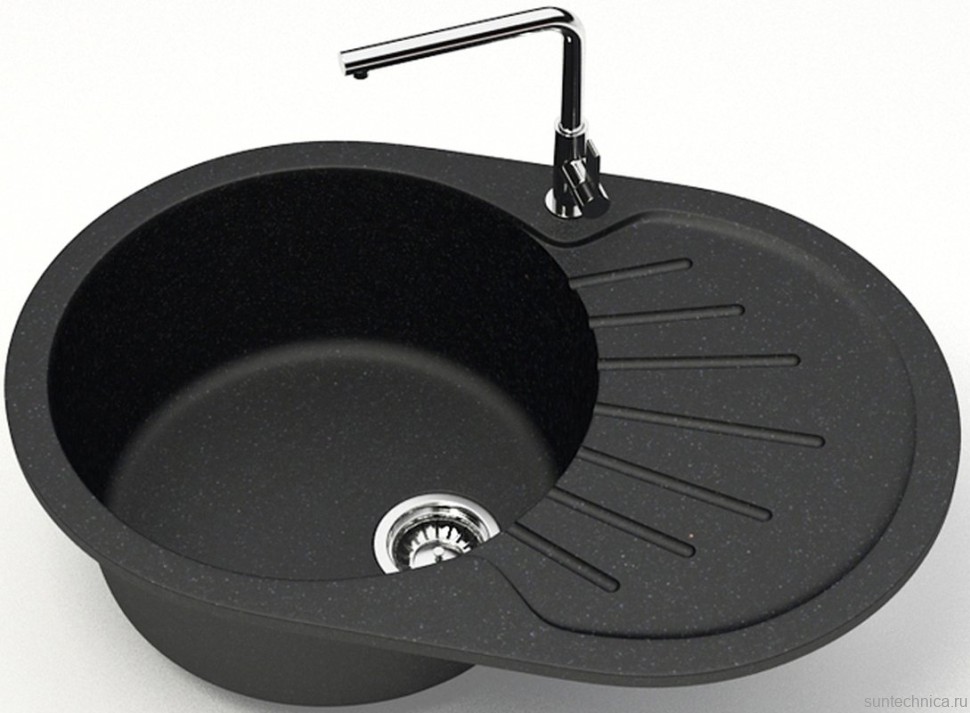 Мойка кухонная AZARIO Flora 00079913 черная