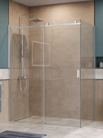 Душевой уголок BelBagno Soft Close-2 AH-1-160/100-C-Cr профиль хром