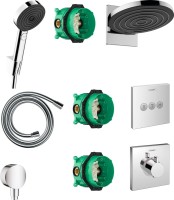 Душевой комплект Hansgrohe Pulsify Pulsify 24150000 + 24302000 + 26453000 + 15760000 + 15764000
