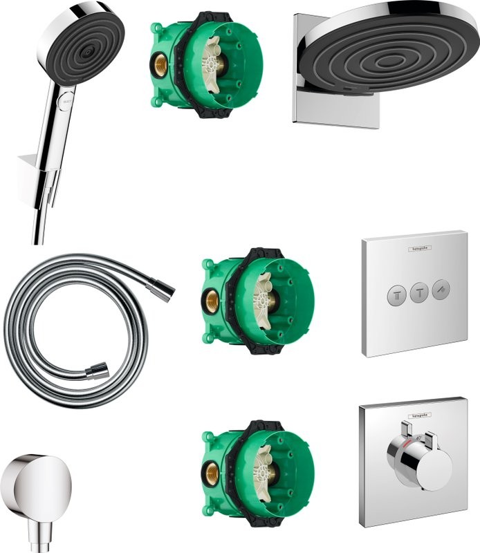 Душевой комплект Hansgrohe Pulsify Pulsify 24150000 + 24302000 + 26453000 + 15760000 + 15764000